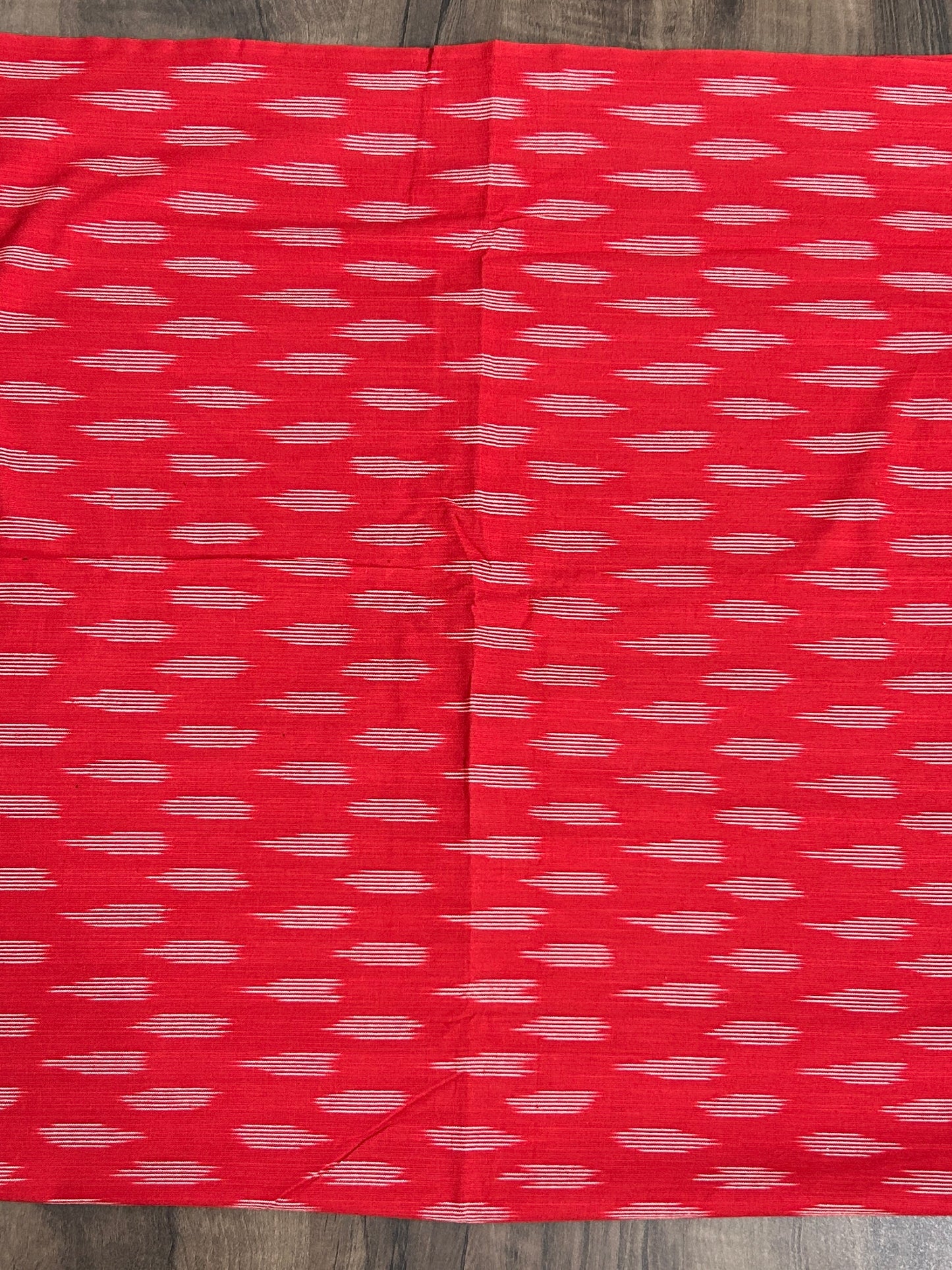 Red Ikat Cotton Fabric (2.5 meter) #