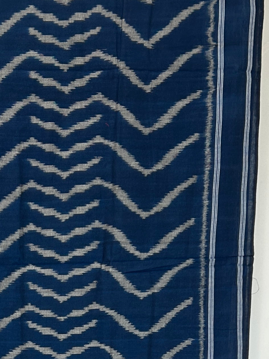 Ikat Mercerized Cotton Dupatta