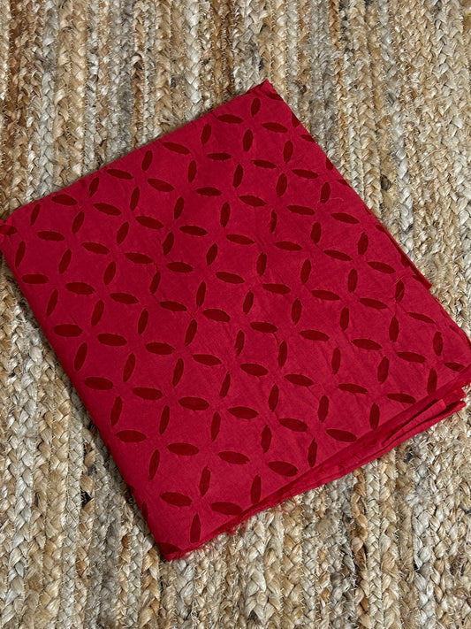 Appliqué work Cotton Kurti fabric