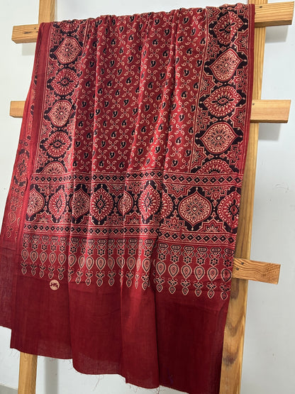 Ajrakh Cotton Dupatta