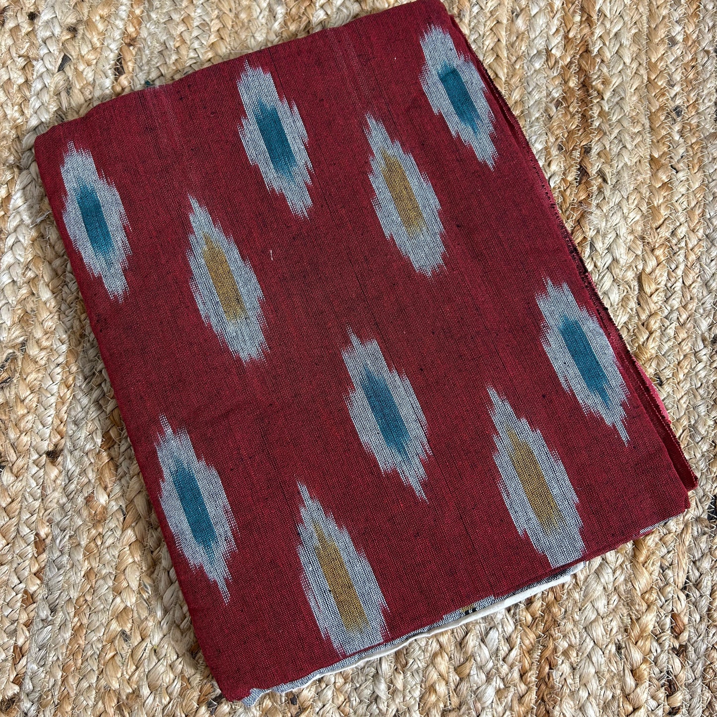 Ikat Double Cot Cotton Bedsheet