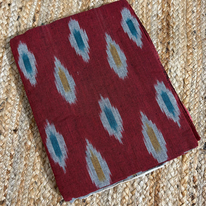 Ikat Double Cot Cotton Bedsheet