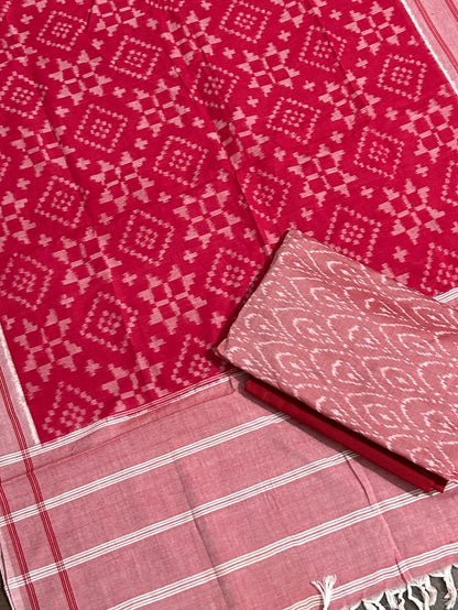 Telia Rumal Double Ikat Cotton Dress Material