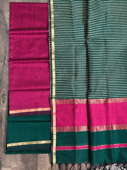 Maheshwari Silk Cotton Dress Material