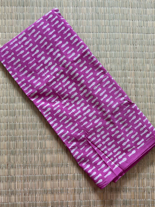 Bagru cotton fabric (2.6 meter) (fab-4)