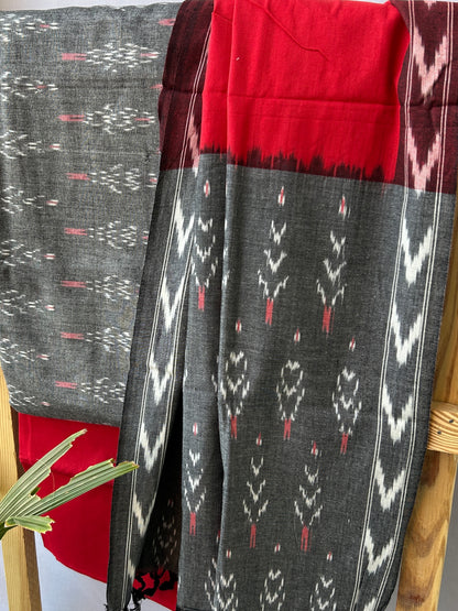 Ikat Cotton Dress Material