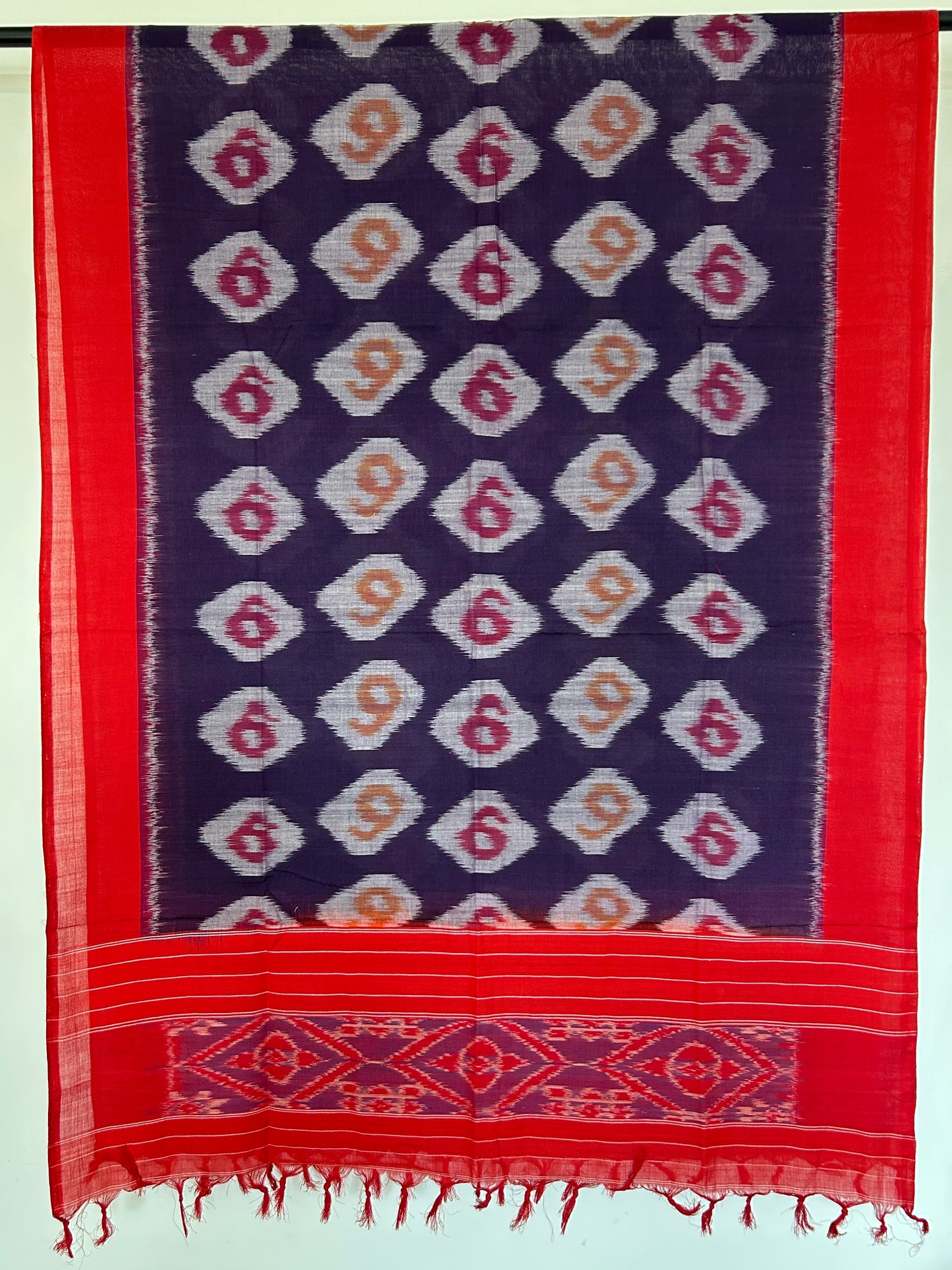 Ikat Mercerized Cotton Dupatta