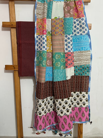 Ajrakh Cotton Dress Material