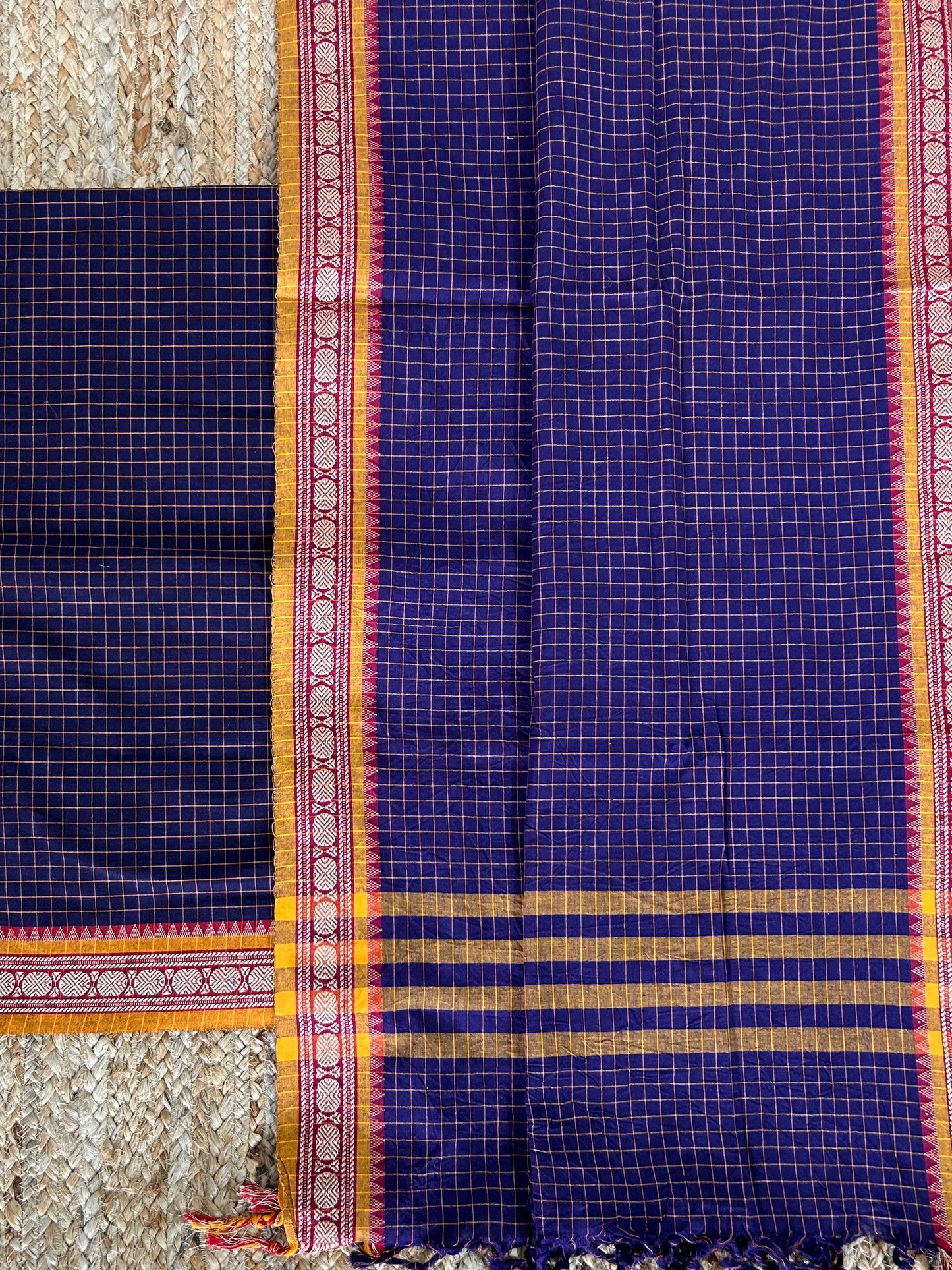 Chettinad Cotton Top Dupatta Set