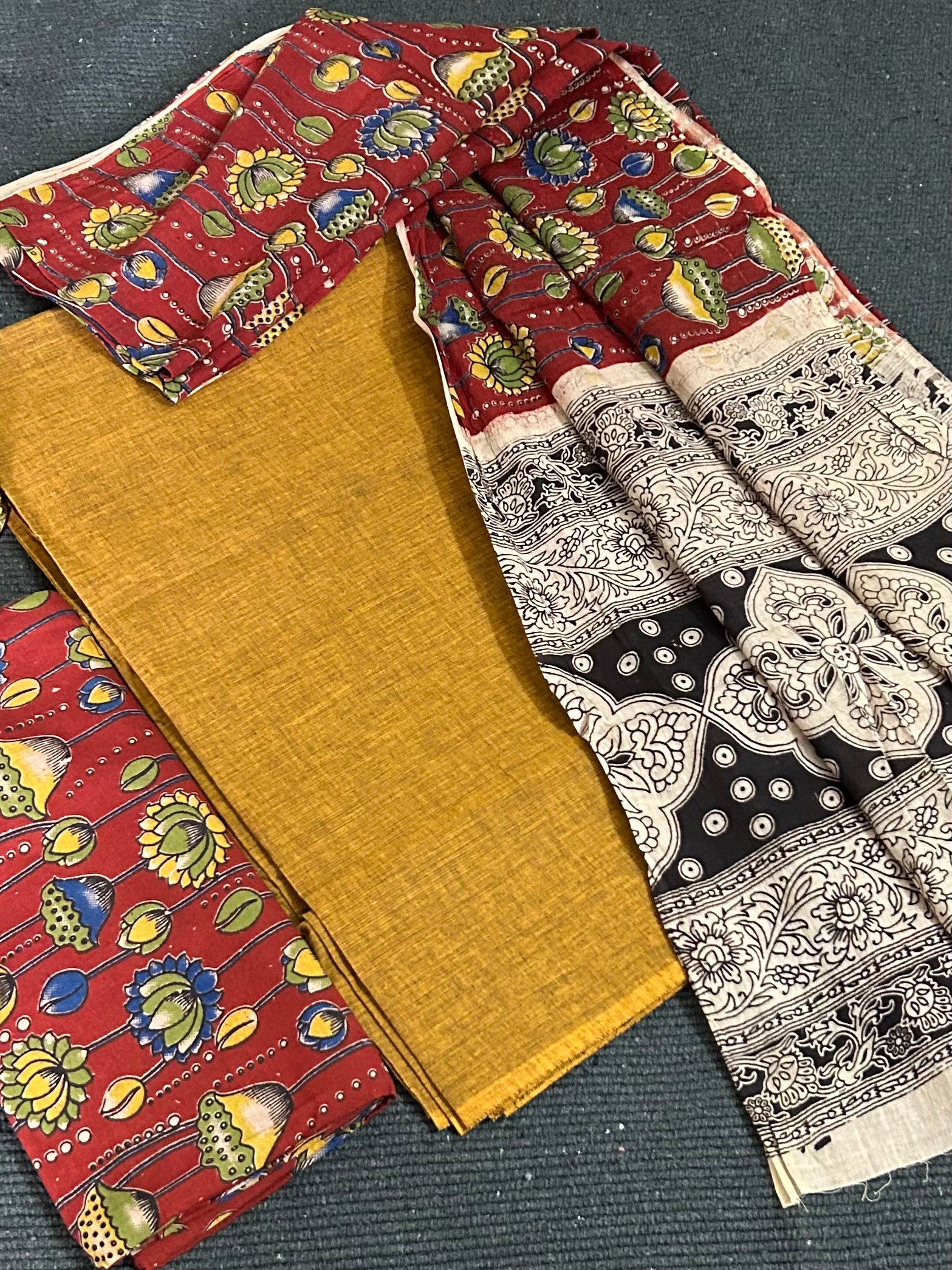 Kalamkari Cotton Dress Material