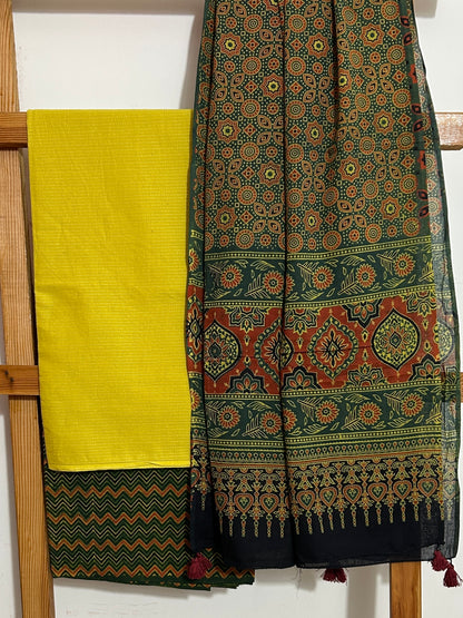 Ajrakh Cotton Dress Material