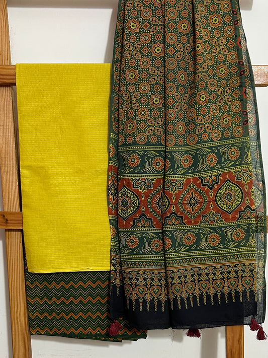 Ajrakh Cotton Dress Material