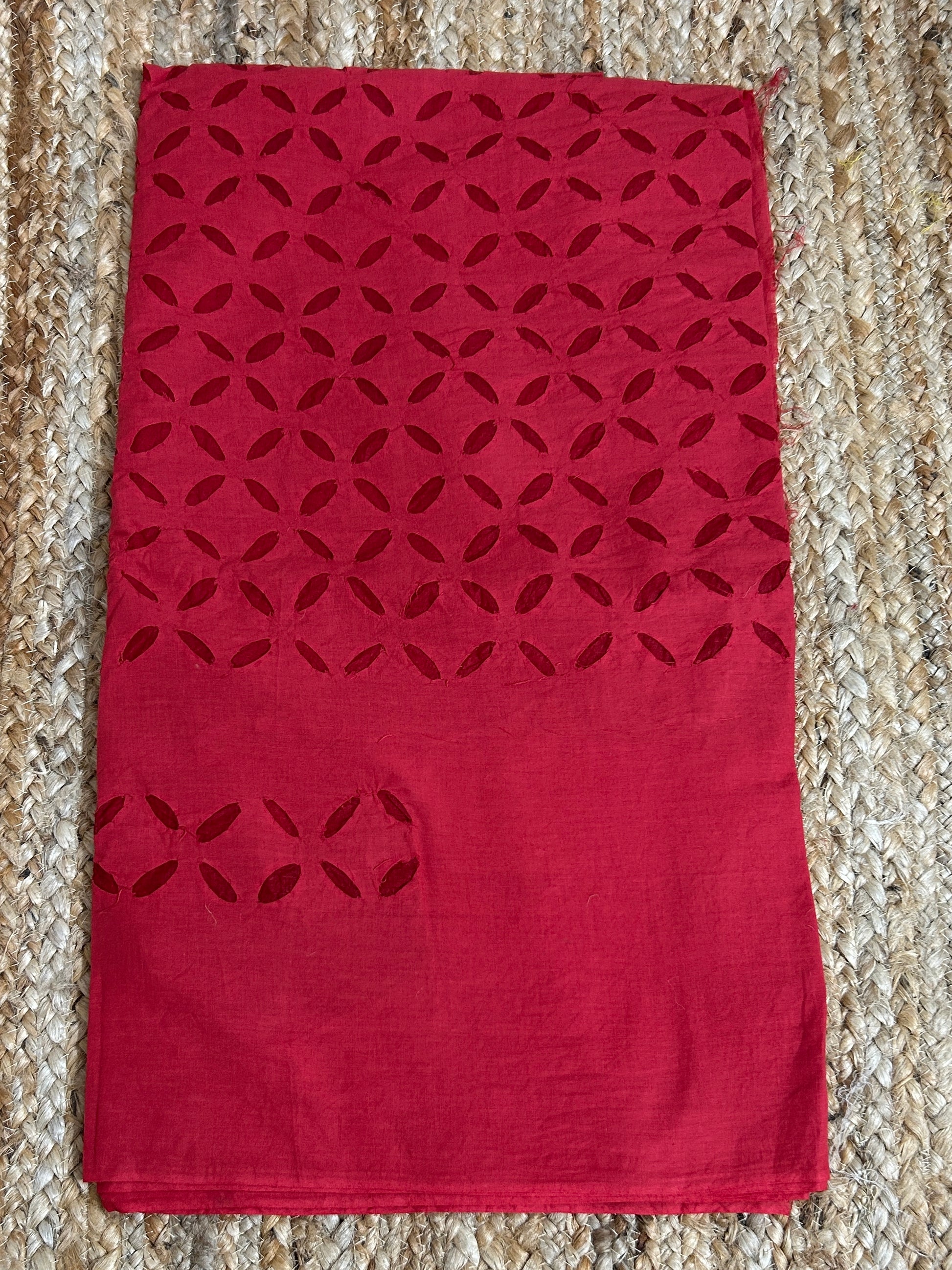 Appliqué work Cotton Kurti fabric