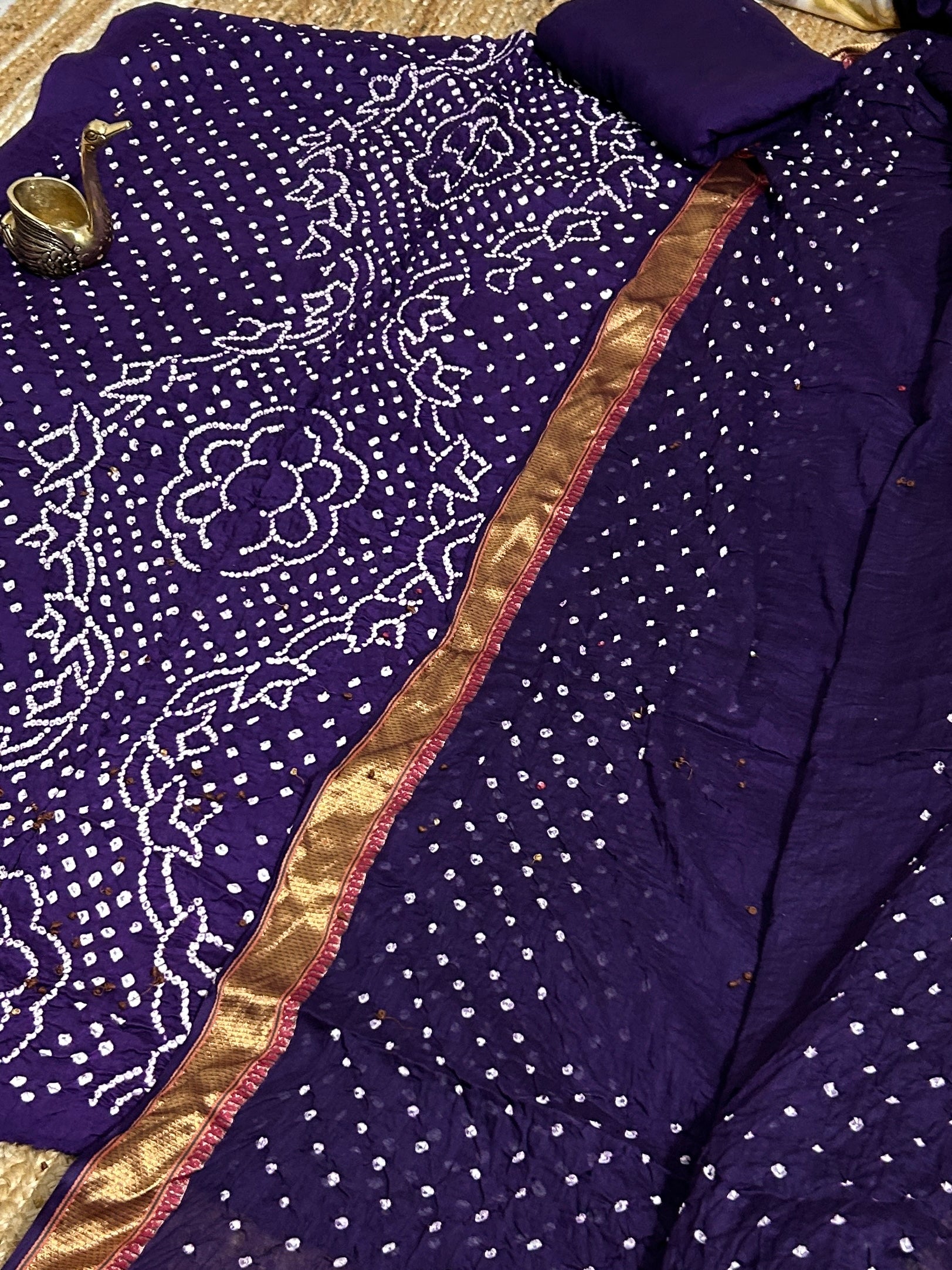 bandhej Dress Material