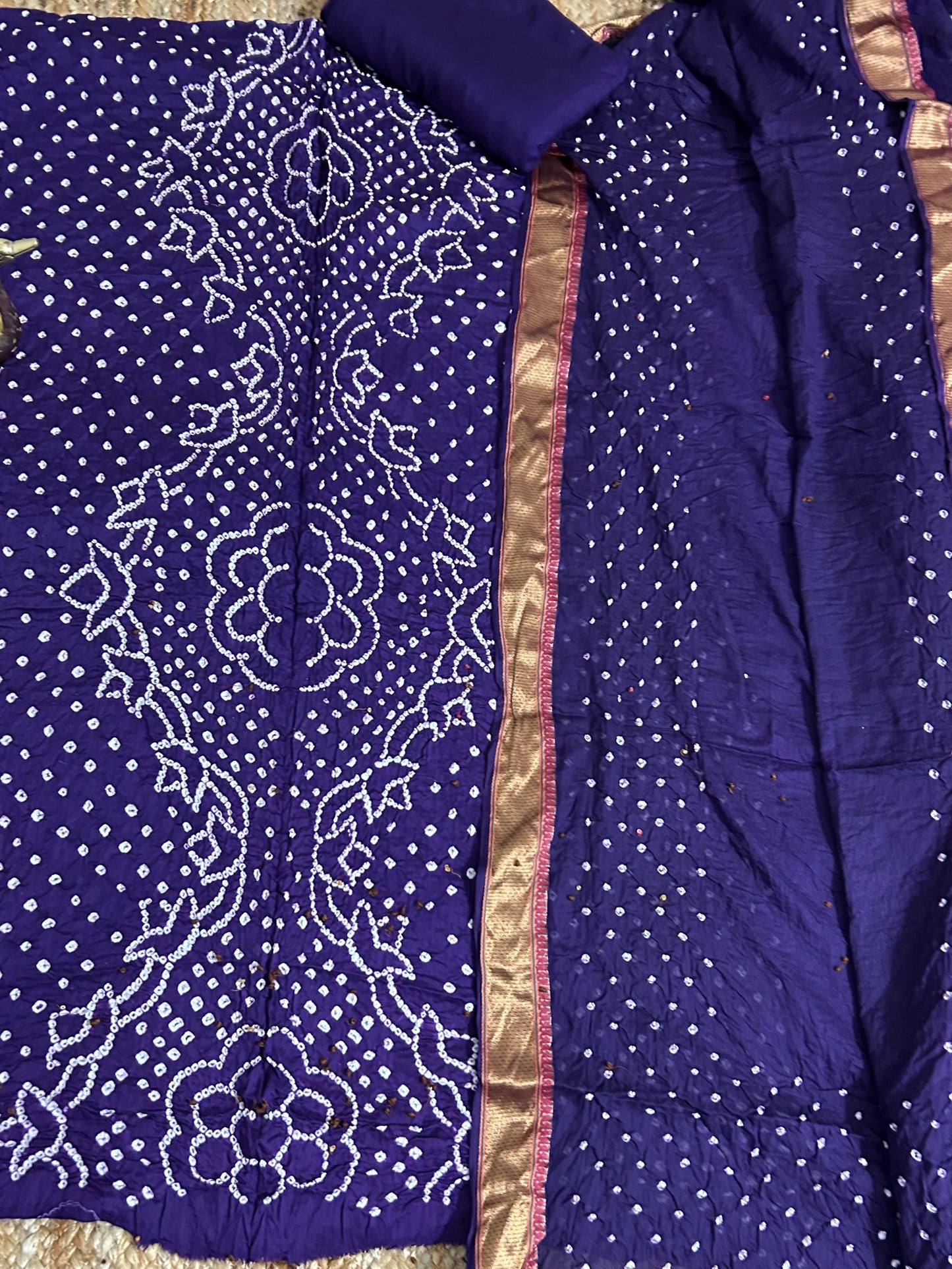 bandhej Dress Material