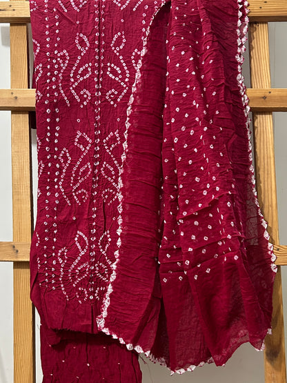 Bandhej Cotton Dress Material