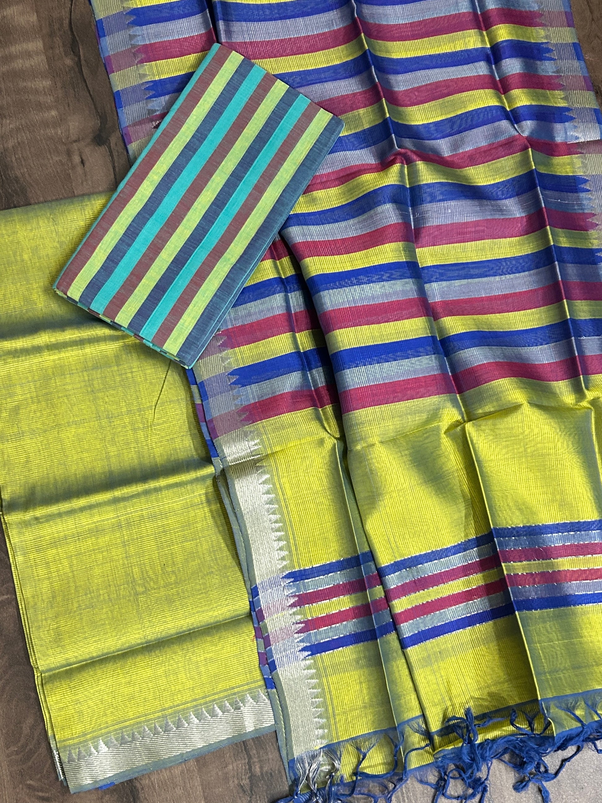 Mangalagiri Silk Cotton Dress Material