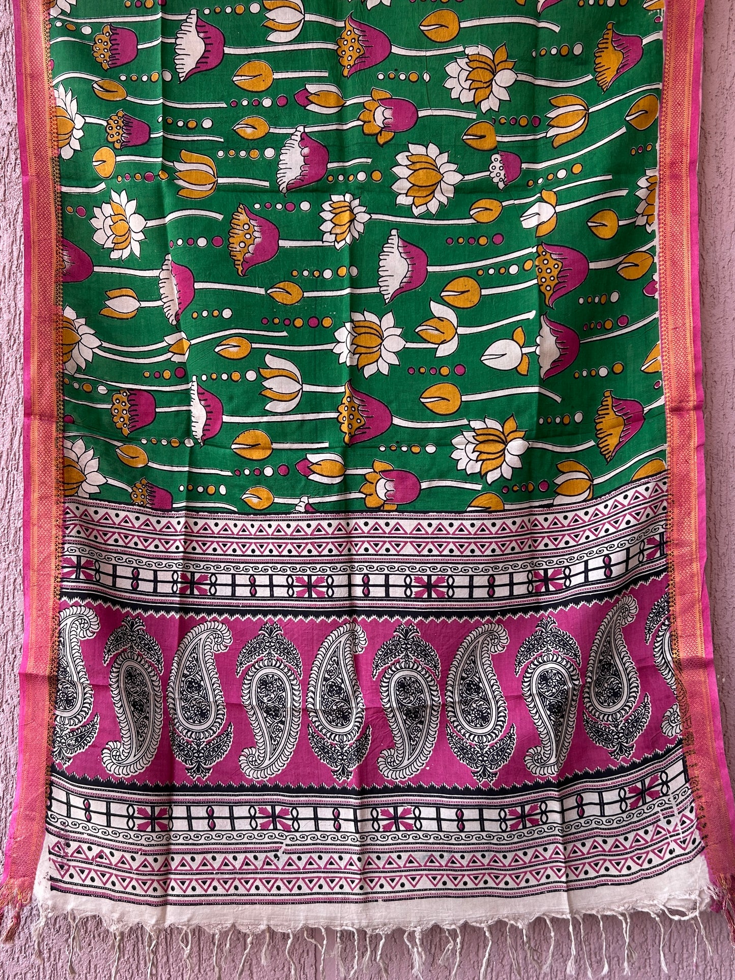 Kalamkari Silk Dupatta