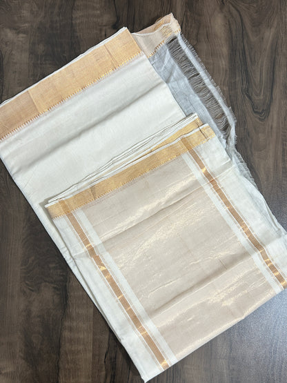 Mangalagiri Cotton Saree with Zari Border