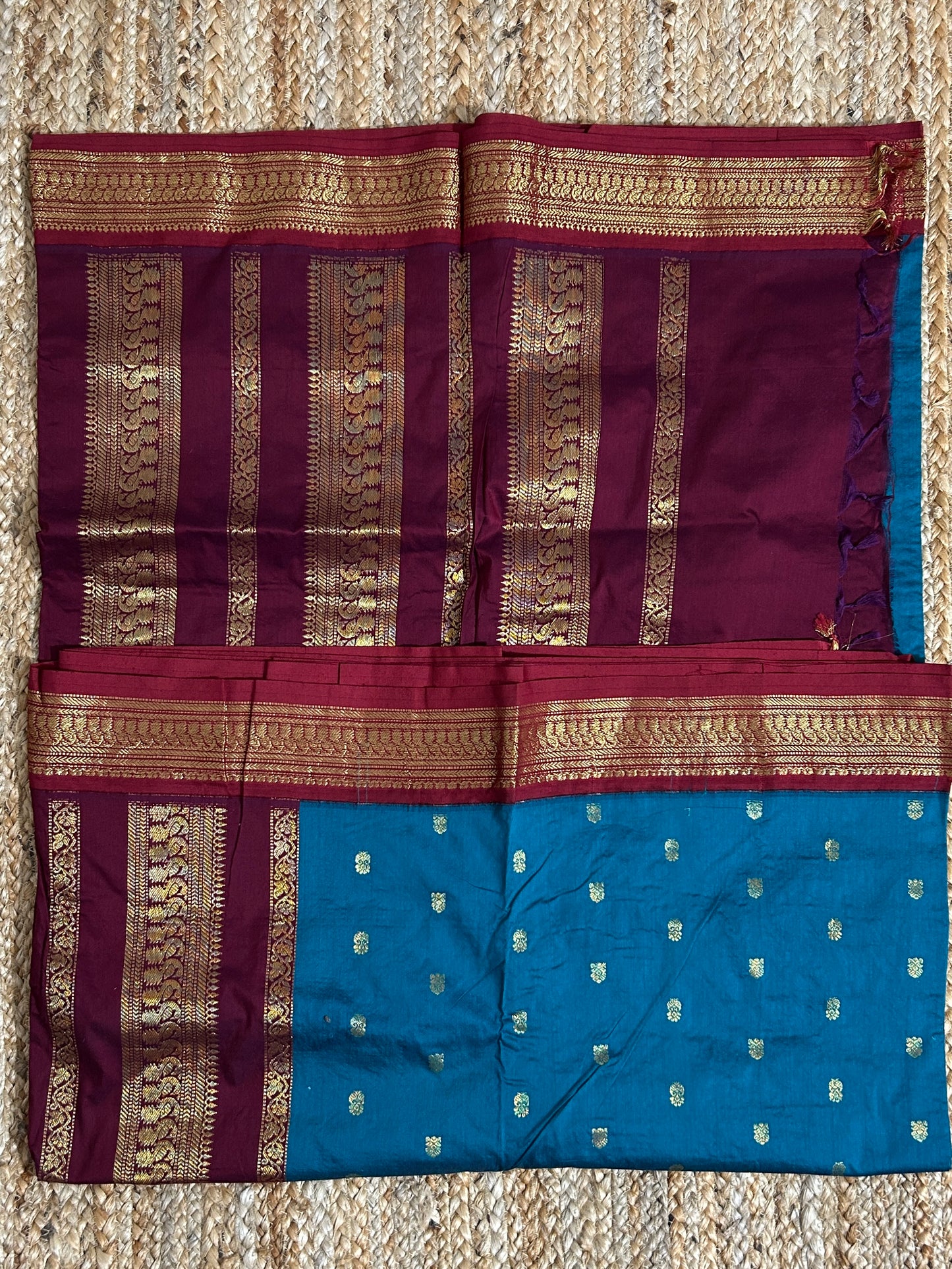 Kalyani Cotton Saree with Contrast Blouse