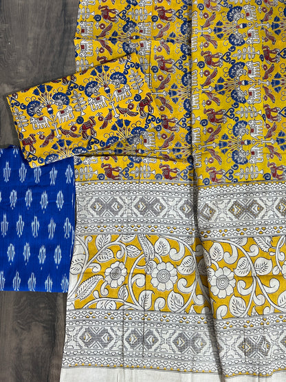 Ikat - Kalamkari Cotton Dress Material