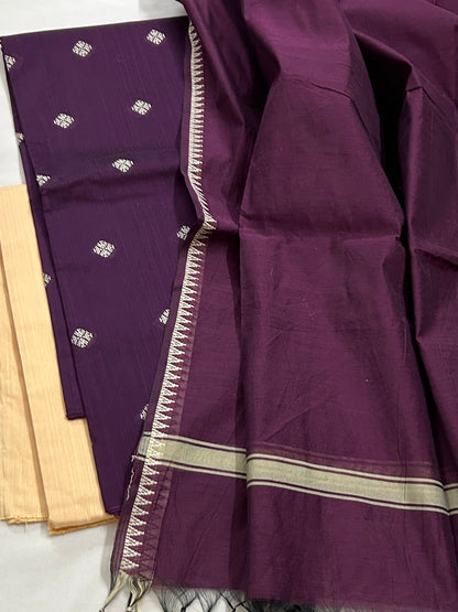 Weaving Blend Cotton Silk Dress Material