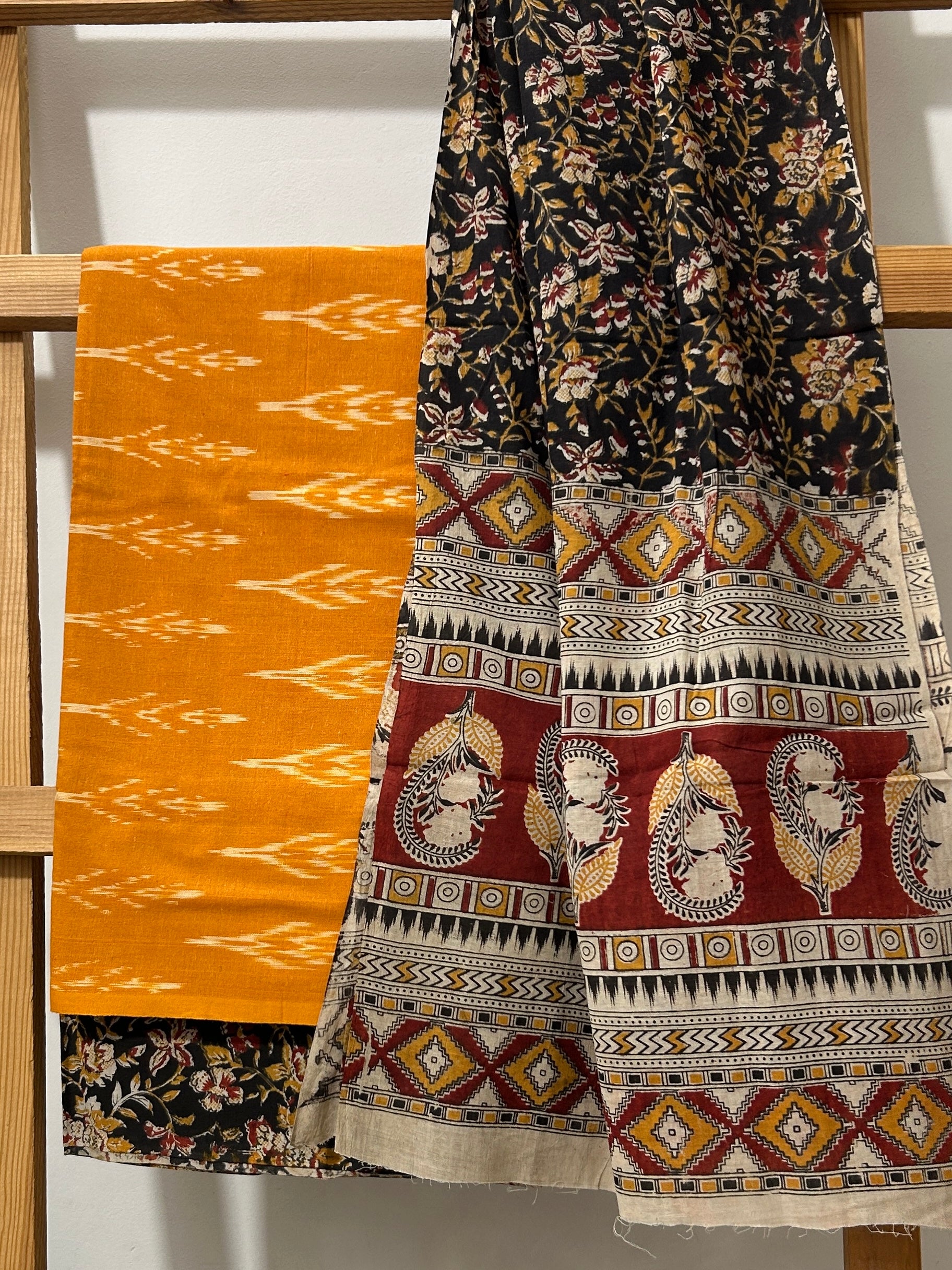Ikat - Kalamkari Cotton Dress Material