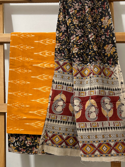 Ikat - Kalamkari Cotton Dress Material