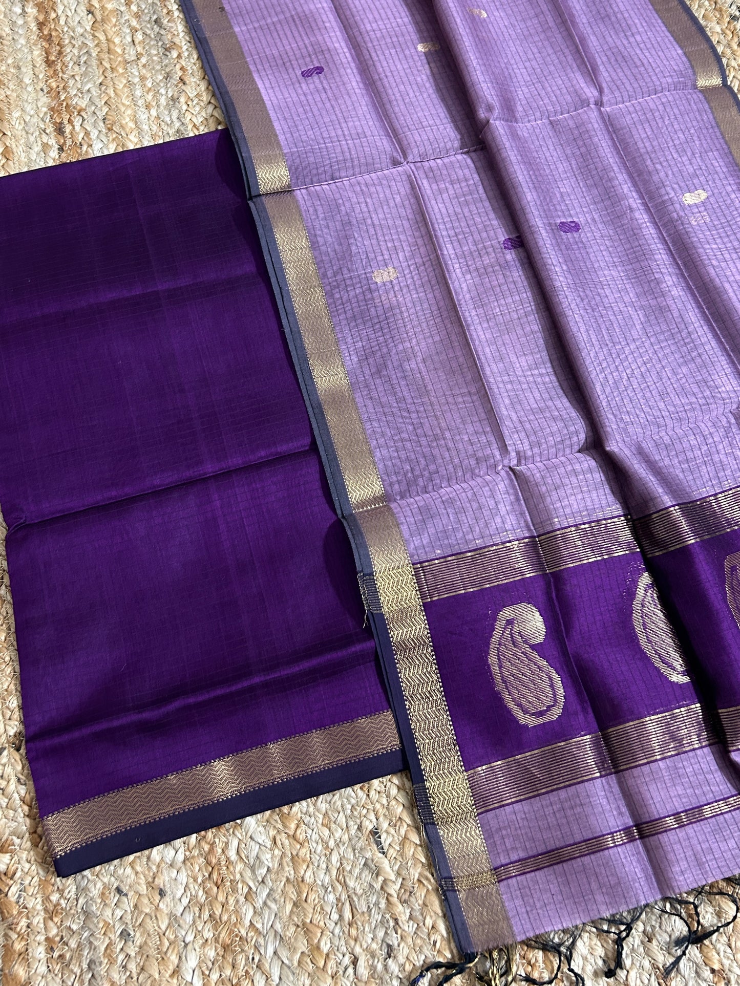 Maheshwari Silk Cotton 2 pc Dress Material