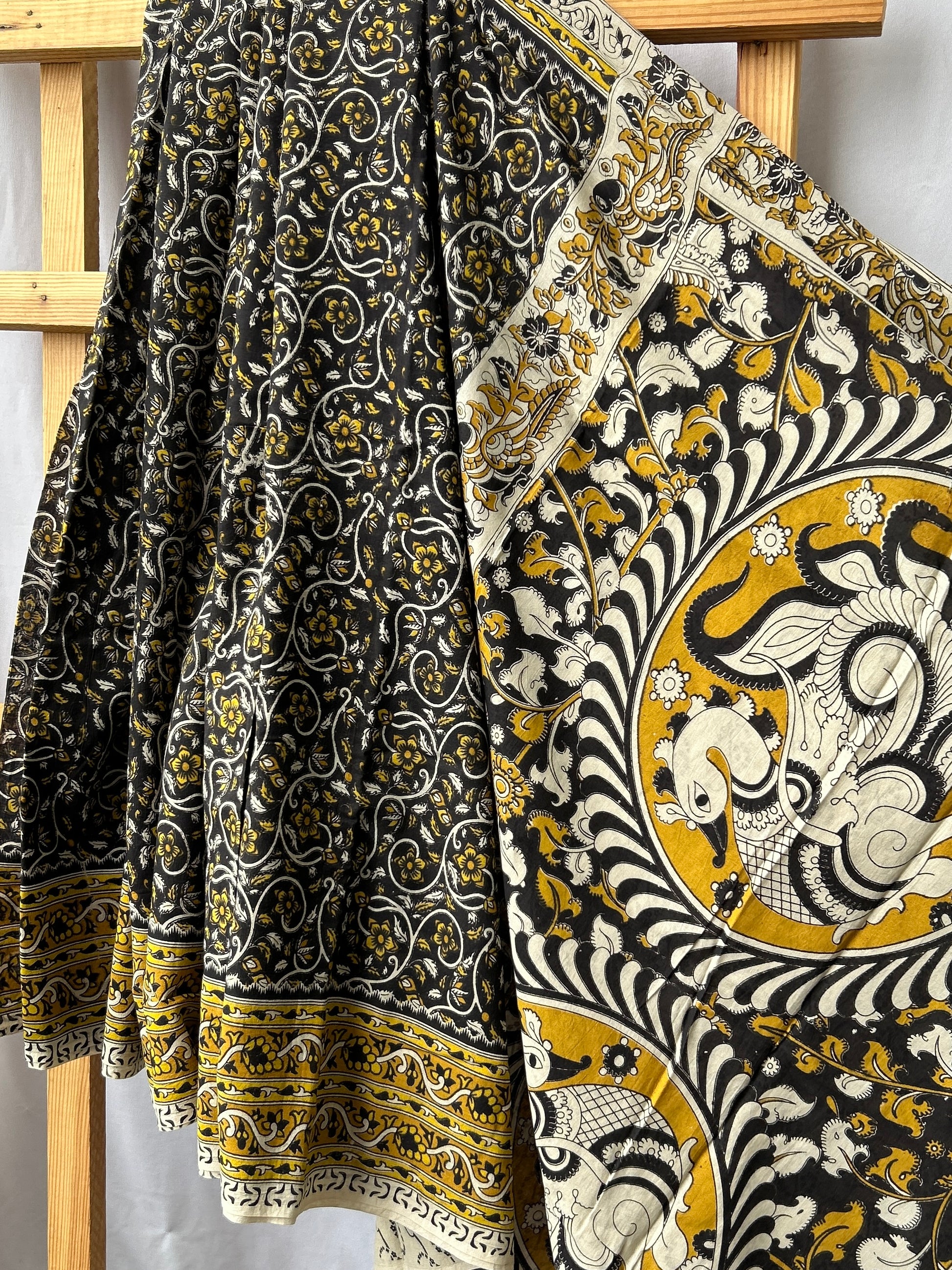 Kalamkari Cotton Saree with Blouse
