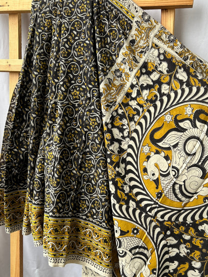 Kalamkari Cotton Saree with Blouse