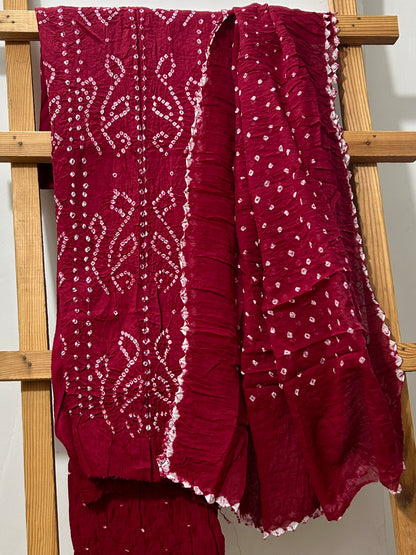 Bandhej Cotton Dress Material