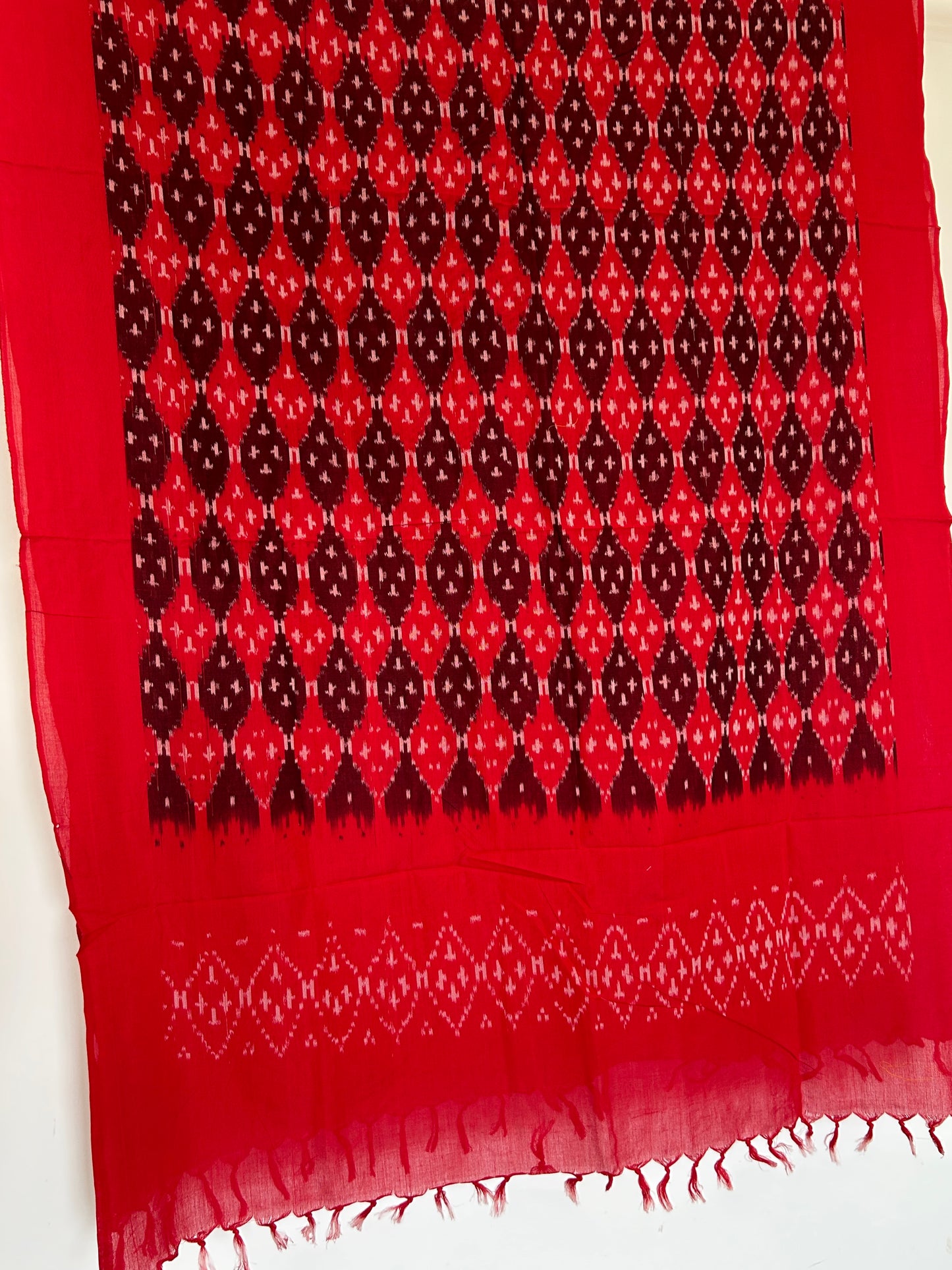 Ikat Mercerized Cotton Dupatta