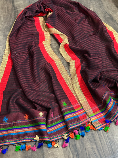 Bhujodi Embroidered Cotton Stole
