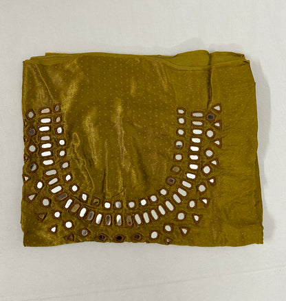 Mashroo Silk Mirror Work Blouse Piece