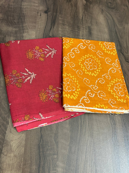 Hand BlockPrint Top Bottom Set