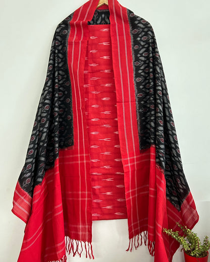 Double Ikat Cotton Dress Material