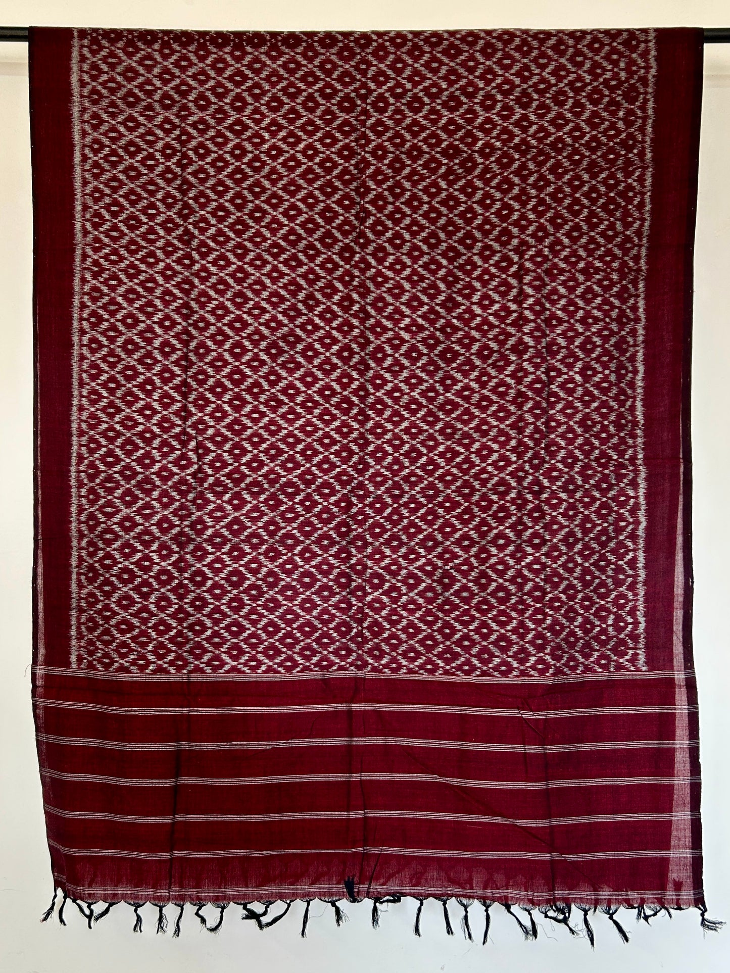 Ikat Mercerized Cotton Dupatta