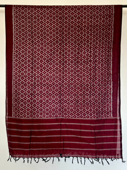 Ikat Mercerized Cotton Dupatta