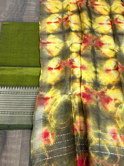 Mangalagiri Silk Cotton Dress Material