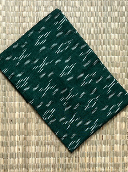 Green Ikat Cotton Fabric (2.5 meter)(fab-45)