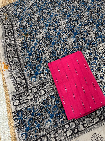 Ikat - Kalamkari Cotton Dress Material
