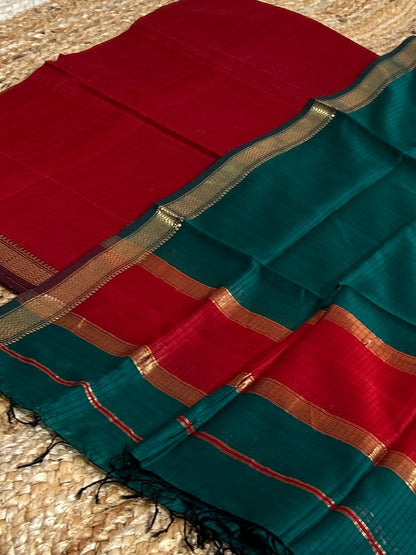 Maheshwari Silk Cotton Dress Material