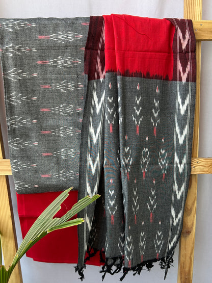 Ikat Cotton Dress Material