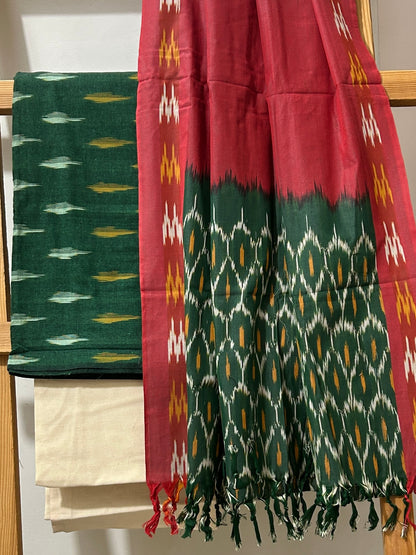 Ikat Cotton Dress Material