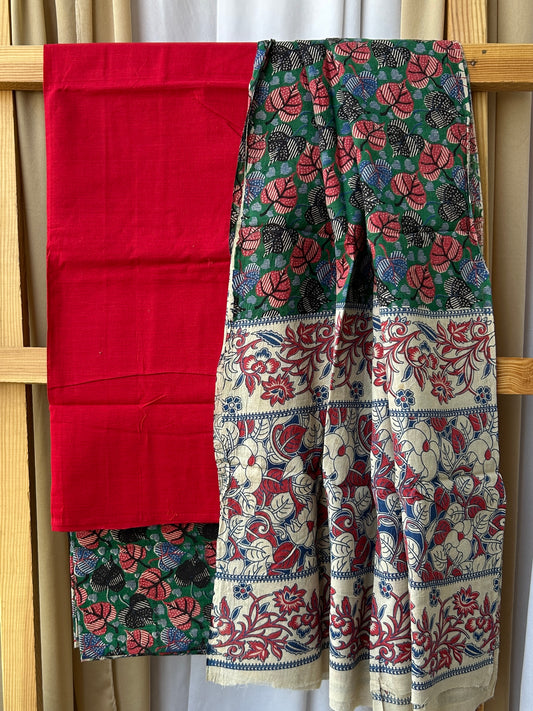 Kalamkari Cotton Dress Material