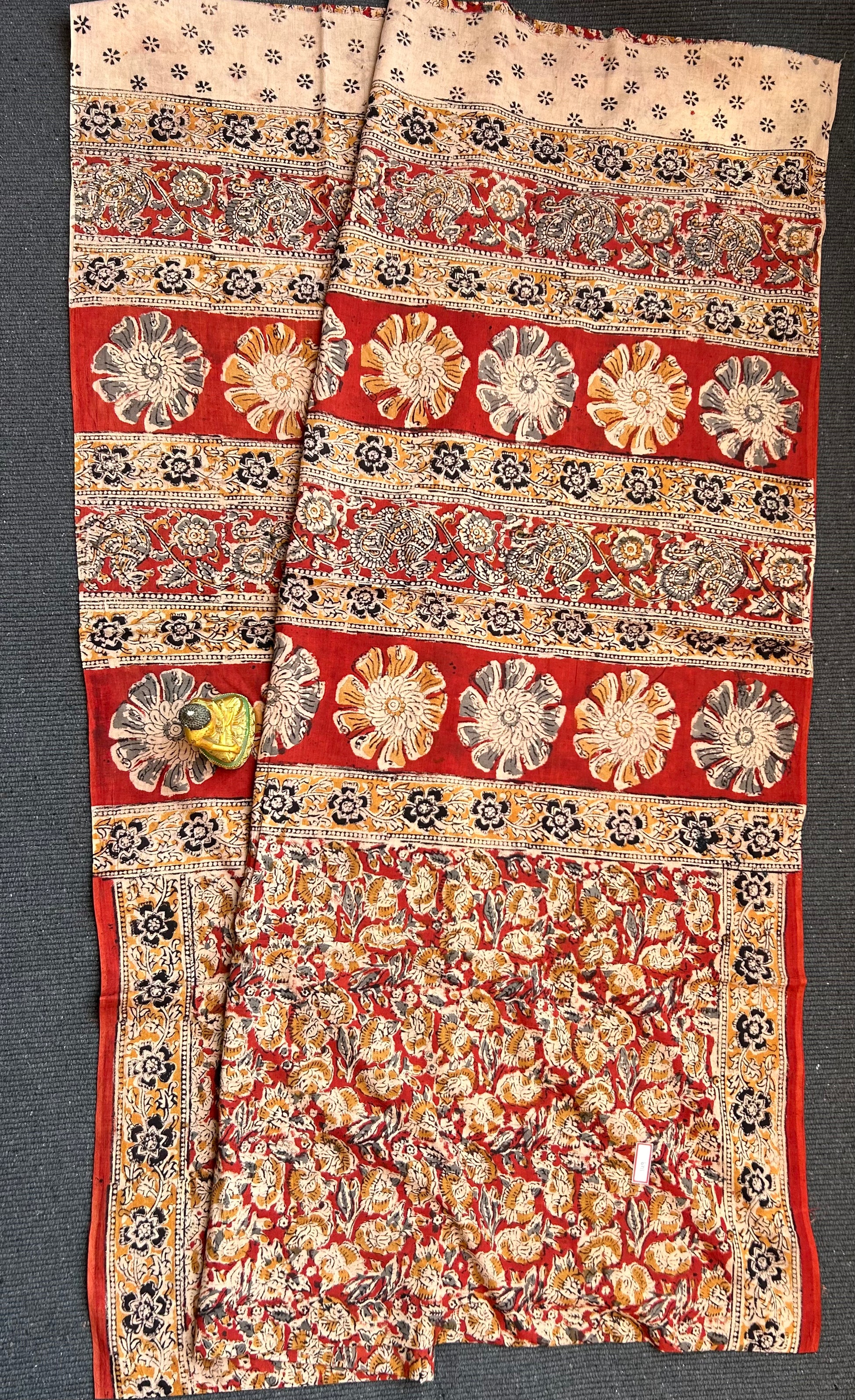 Kalamkari Malmal cotton saree with blouse