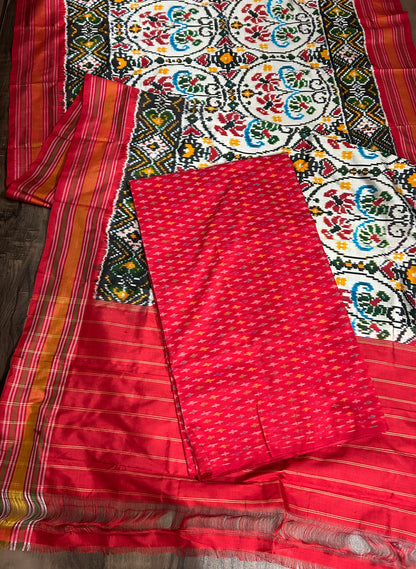 Pochampally Pure Silk Dress Material