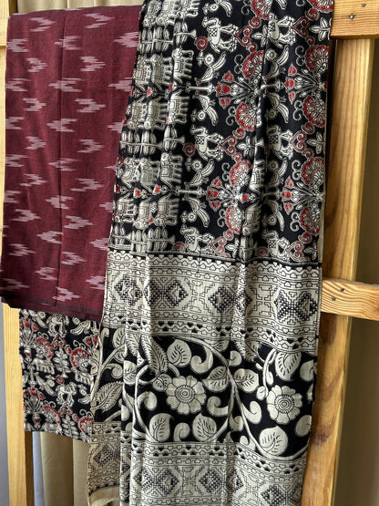 Ikat - Kalamkari Cotton Dress Material