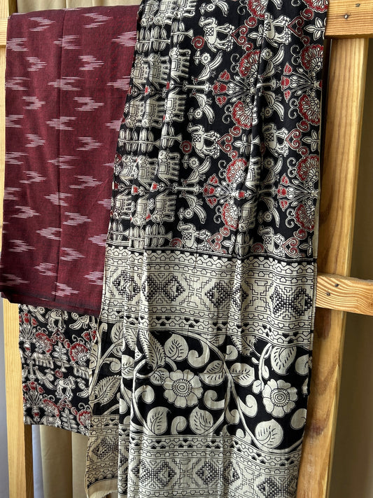 Ikat - Kalamkari Cotton Dress Material
